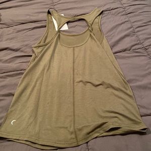 Zyia Twist back tank. Size small. Olive Green